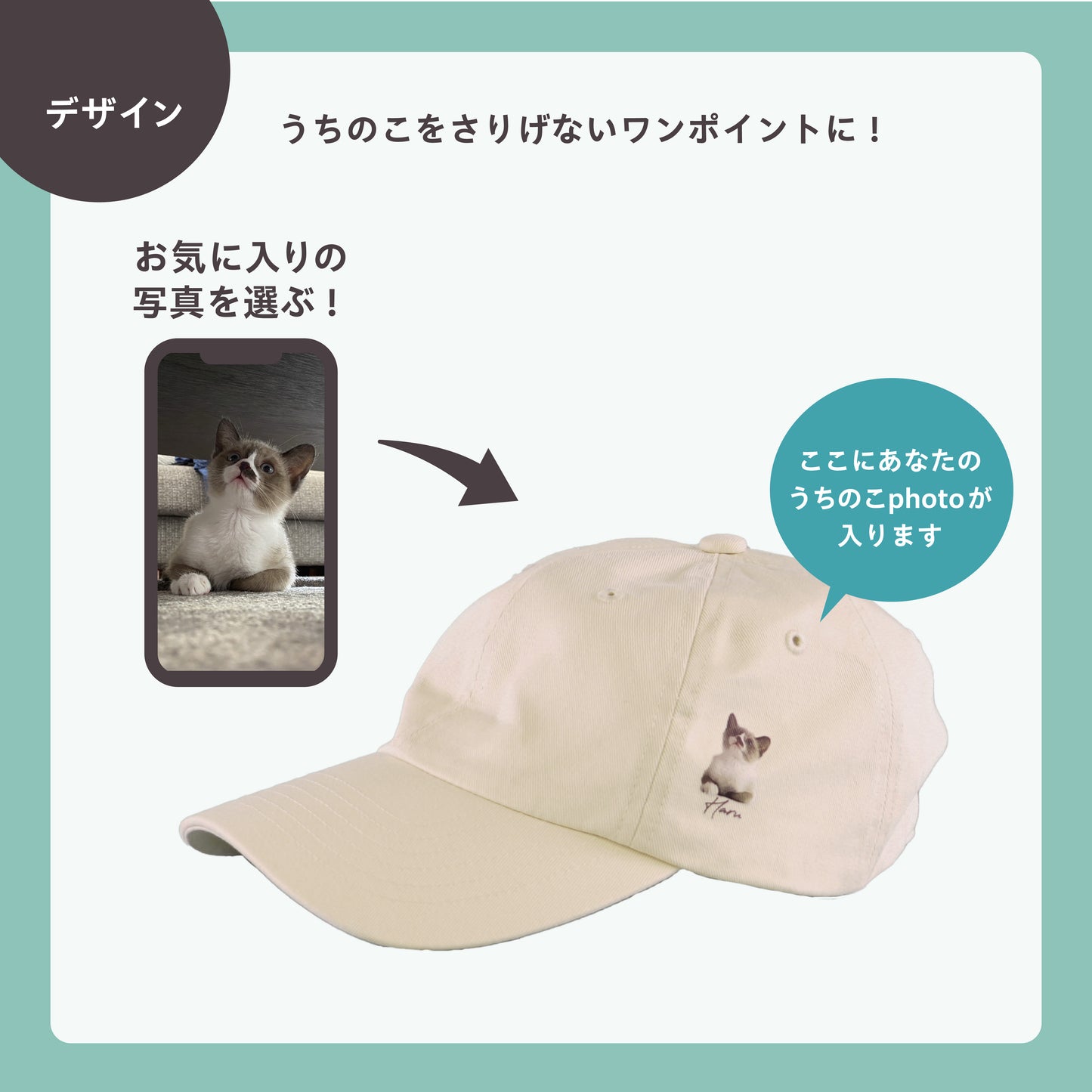 ちょこんと!うちのこキャップ
