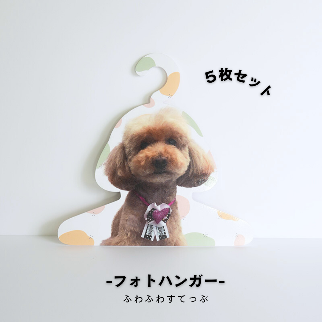 【まとめ買い】フォトハンガー -飼い主さん用-(ふわふわすてっぷ)5枚セット