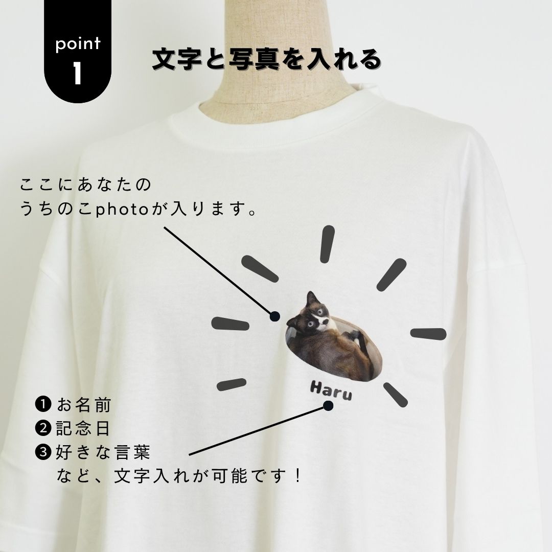 ビッグTシャツ(ちょこんと!うちのこ)