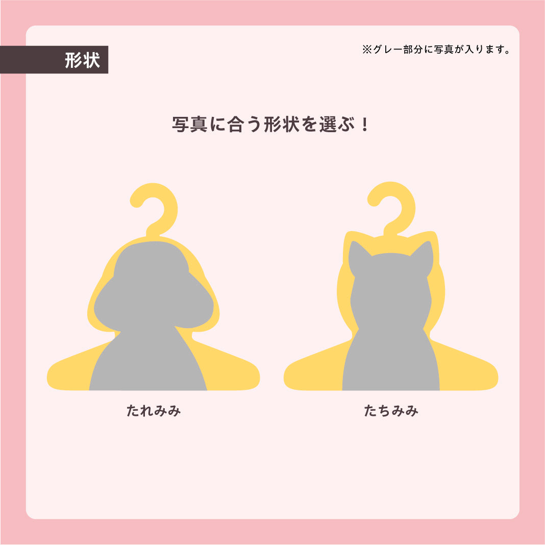 【まとめ買い】フォトハンガー -飼い主さん用-(うちのこカラー)5枚セット