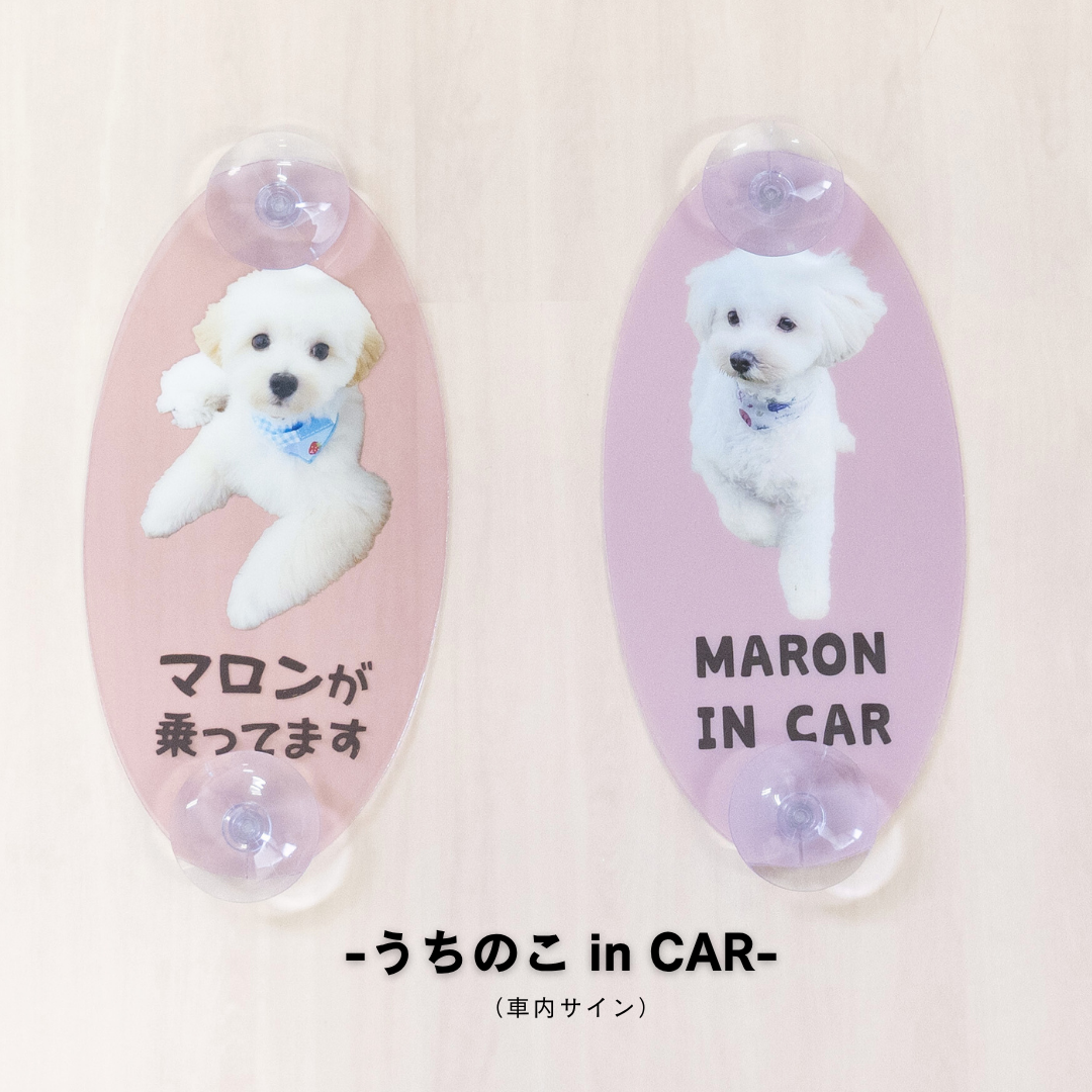 うちのこ in CAR(車内サイン)
