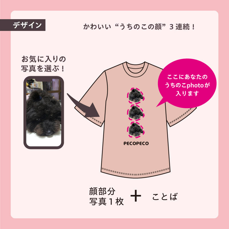 ビッグTシャツ(Face! Face! Face!)
