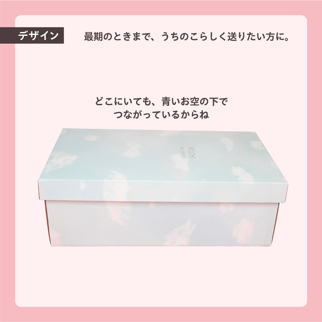 お見送り棺(しろいくも)