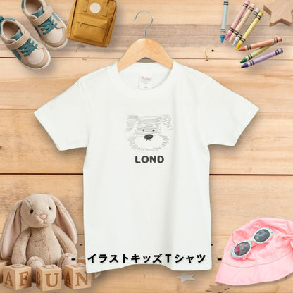 くるくるクレヨンイラスト キッズTシャツ