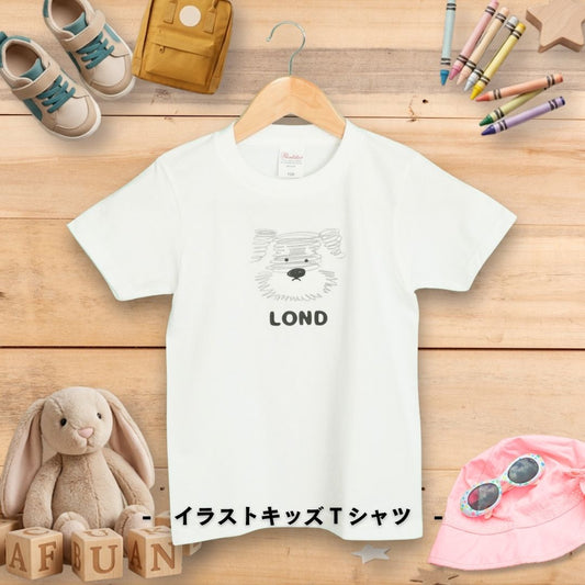 くるくるクレヨンイラスト キッズTシャツ