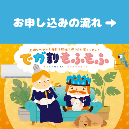 でガ割もふもふ新規加入特典　お申し込みの流れ