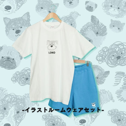 くるくるクレヨンイラスト ルームウェアセット